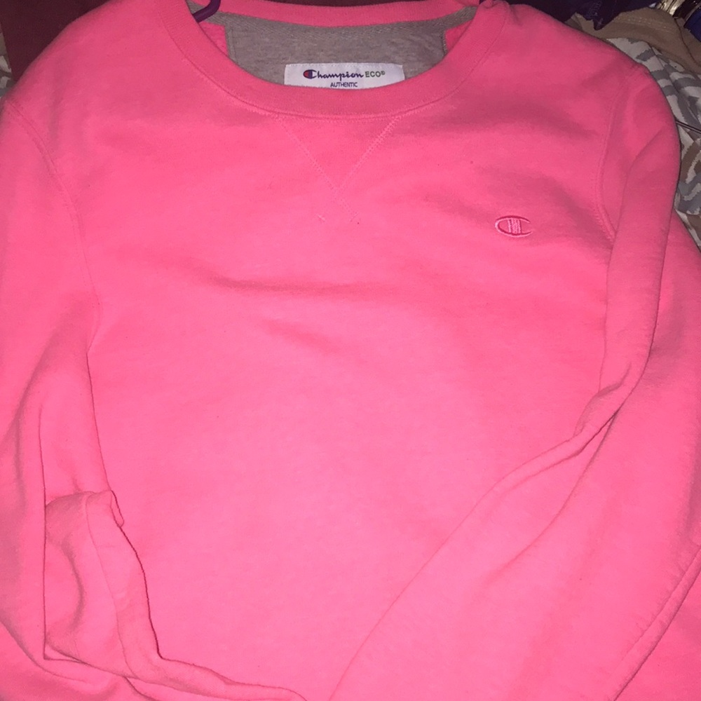 Hot Pink Champion Crewneck